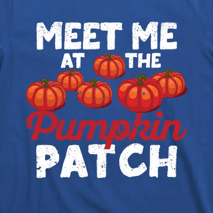 Meet Me At The Pumpkin Patch Funny Fall Thanksgiving Turkey Gift T-Shirt