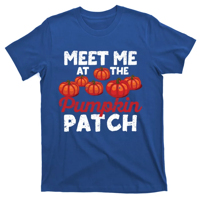 Meet Me At The Pumpkin Patch Funny Fall Thanksgiving Turkey Gift T-Shirt