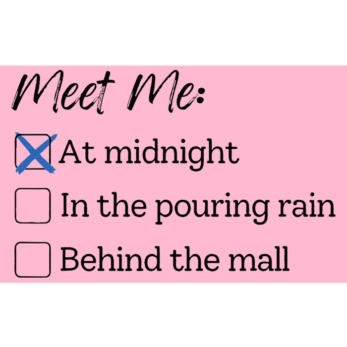 Meet Me At Midnight Bumper Sticker