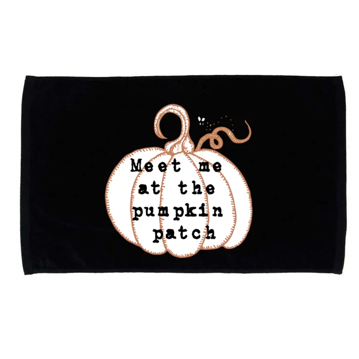 Meet Me At The Pumpkin Patch Halloween Fall Harvest Gift Microfiber Hand Towel