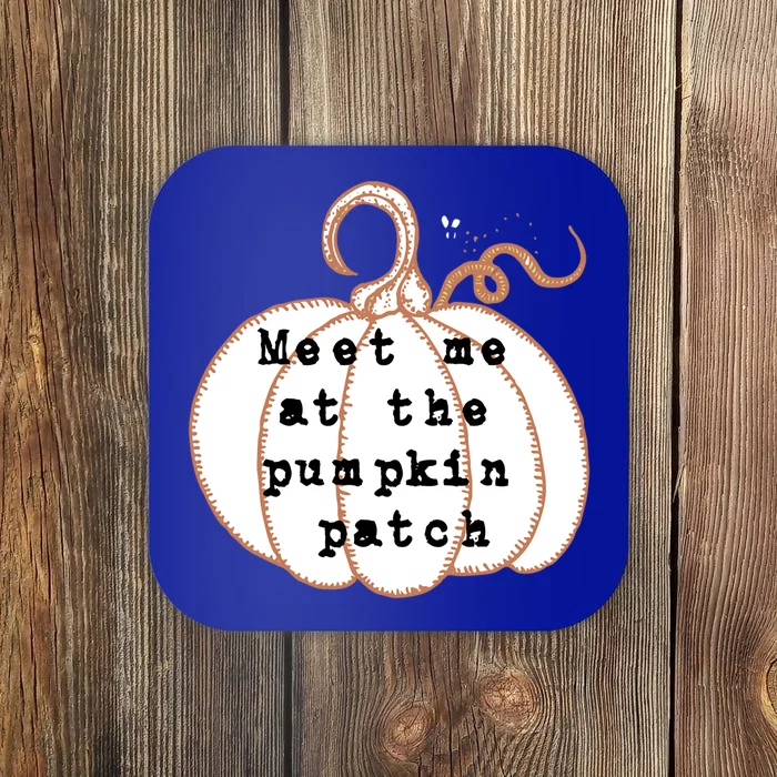 Meet Me At The Pumpkin Patch Halloween Fall Harvest Gift Coaster