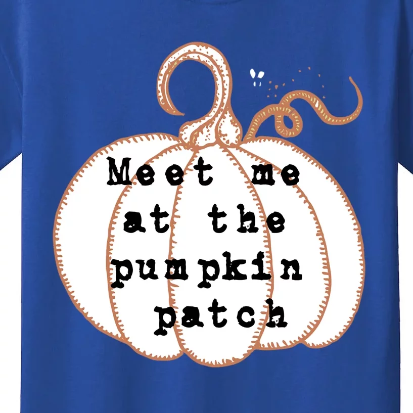 Meet Me At The Pumpkin Patch Halloween Fall Harvest Gift Kids T-Shirt