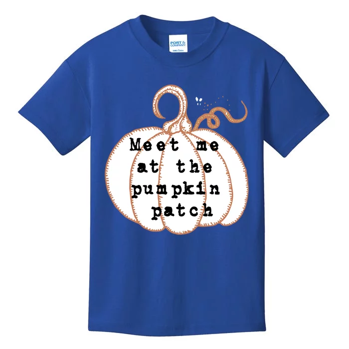 Meet Me At The Pumpkin Patch Halloween Fall Harvest Gift Kids T-Shirt