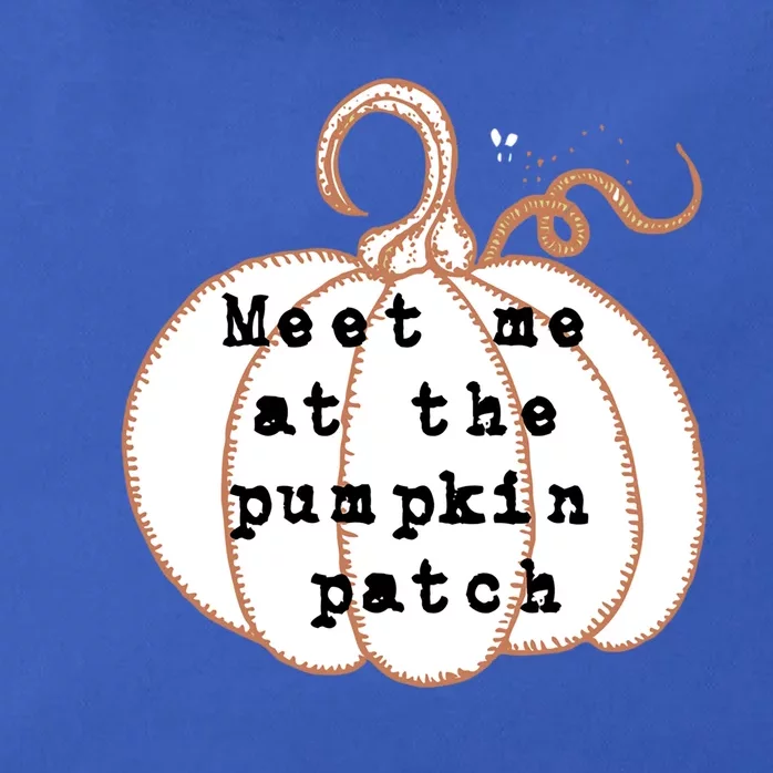 Meet Me At The Pumpkin Patch Halloween Fall Harvest Gift Zip Tote Bag