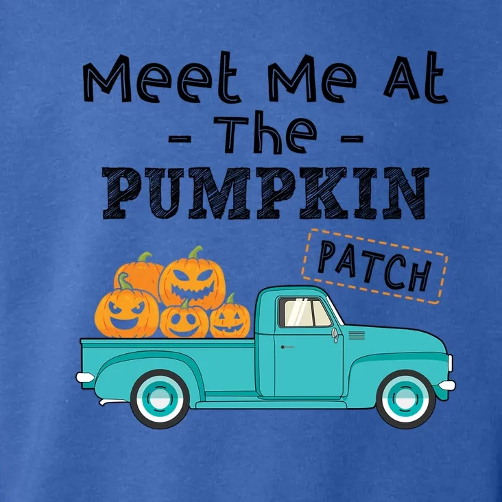 Meet Me At The Pumpkin Patch Funny Halloween Costume Gift Toddler Hoodie