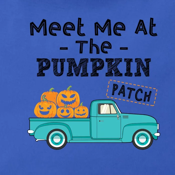 Meet Me At The Pumpkin Patch Funny Halloween Costume Gift Zip Tote Bag