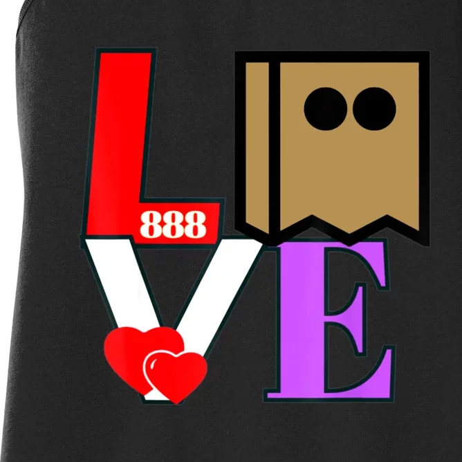 Mr. Mod Aka Christina Nicci's Husband Love To All 888 Women's Racerback Tank