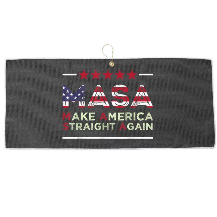 Masa Make America Straight Again Large Microfiber Waffle Golf Towel