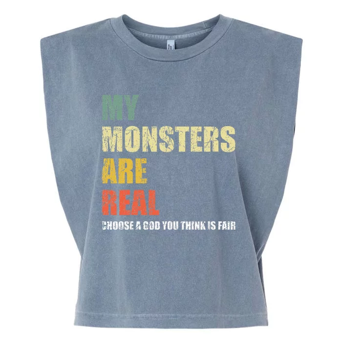 My Monsters Are Real Garment-Dyed Women's Muscle Tee