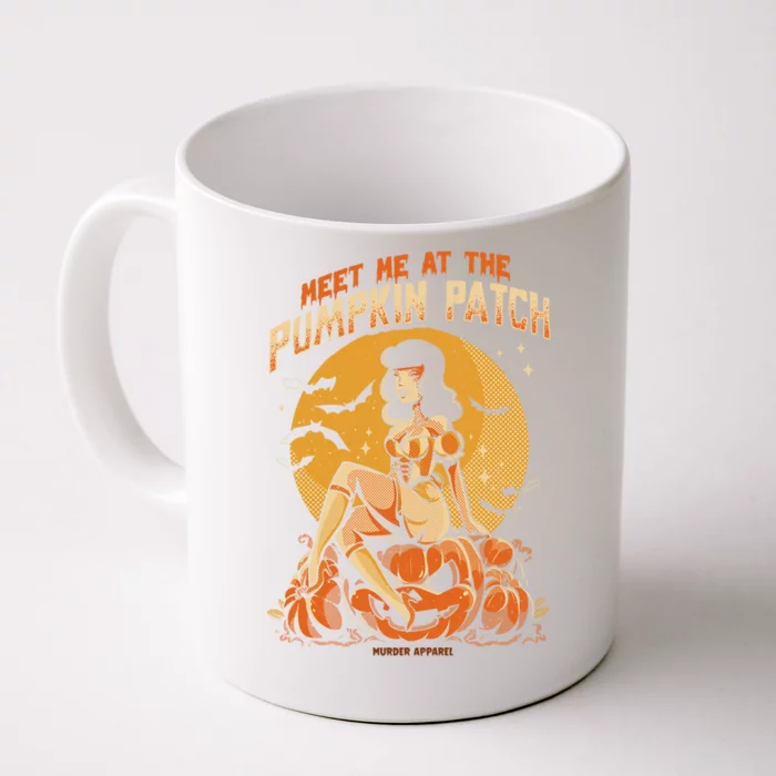 Meet Me At The Pumpkin Patch Halloween Cool Gift Front & Back Coffee Mug