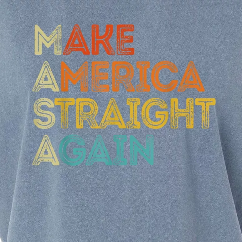 MASA Make America Straight Again Political 4th Of July Garment-Dyed Women's Muscle Tee