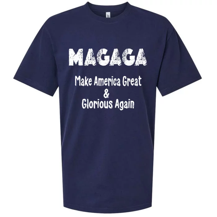 Magaga Make America Great And Glorious Again Gift Sueded Cloud Jersey T-Shirt