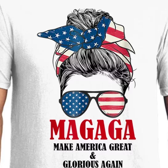 Magaga Make America Great And Glorious Again Trump 2024 Pajama Set