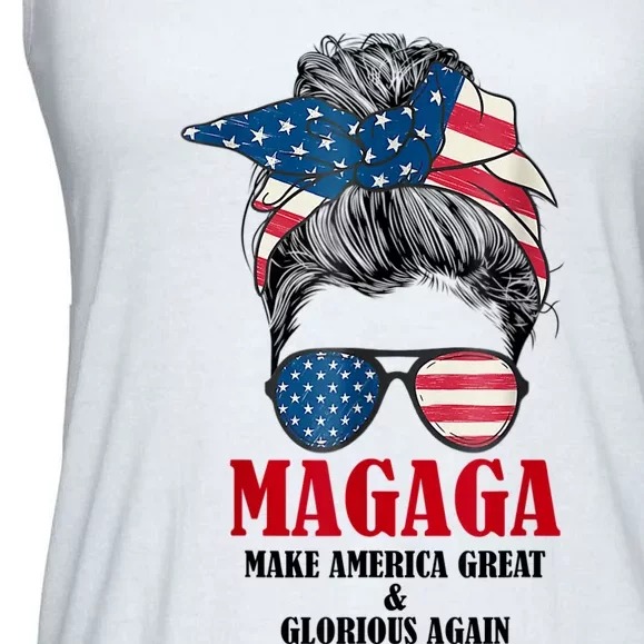 Magaga Make America Great And Glorious Again Trump 2024 Ladies Essential Flowy Tank