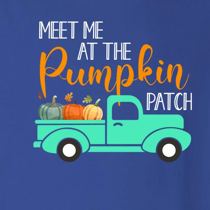 Meet Me At The Pumpkin Patch Halloween Thanksgiving Truck Gift Toddler Long Sleeve Shirt