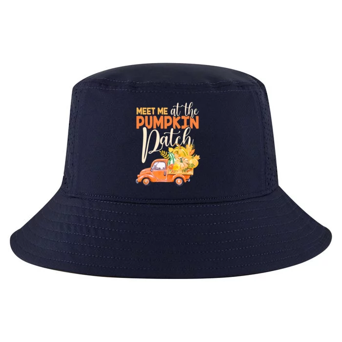 Meet Me At The Pumpkin Patch Funny Truck Pumpkins Gift Cool Comfort Performance Bucket Hat