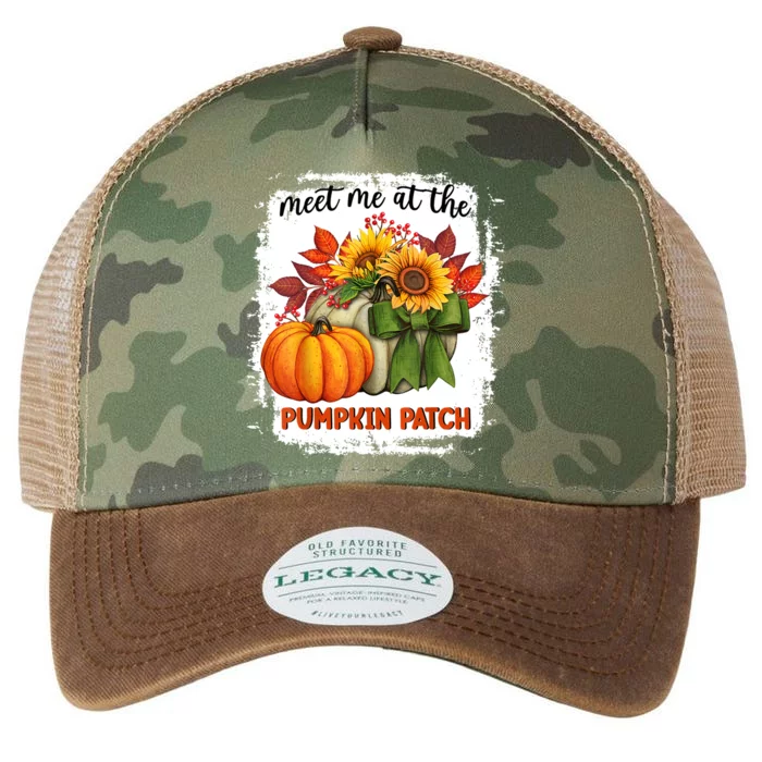 Meet Me At The Pumpkin Patch Halloween Vintage Pumpkin Fall Gift Legacy Tie Dye Trucker Hat