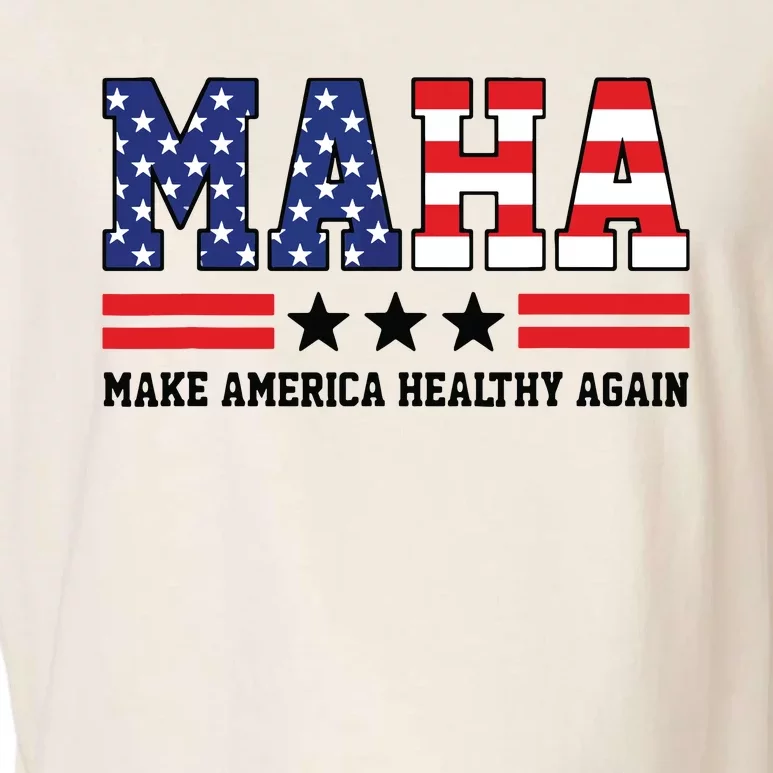 Maha Make America Healthy Again Us Patriotic Garment-Dyed Women's Muscle Tee