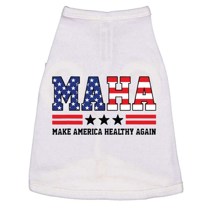 Maha Make America Healthy Again Us Patriotic Doggie Tank