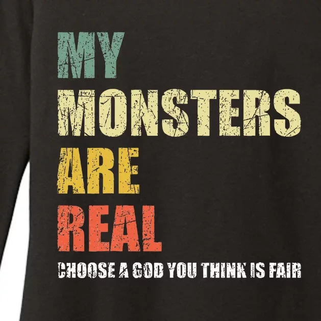 My Monsters Are Real Womens CVC Long Sleeve Shirt