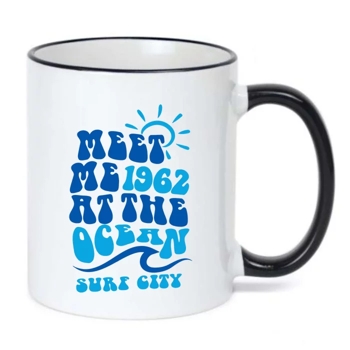 Meet Me At The Ocean Black Color Changing Mug