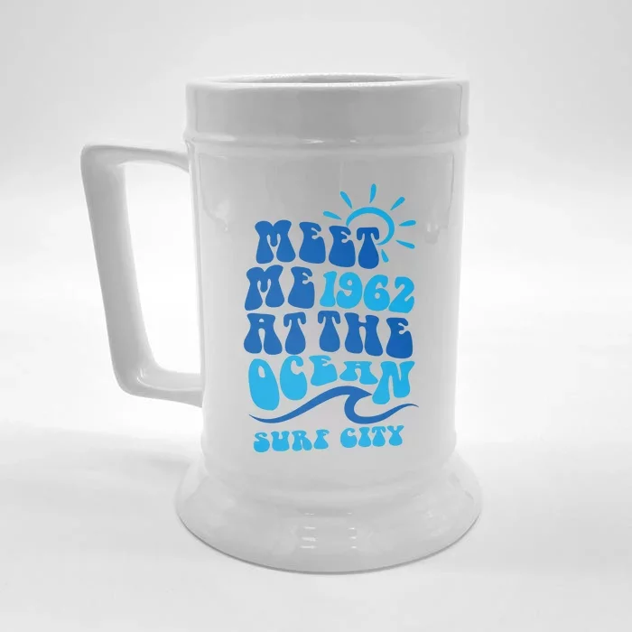 Meet Me At The Ocean Front & Back Beer Stein