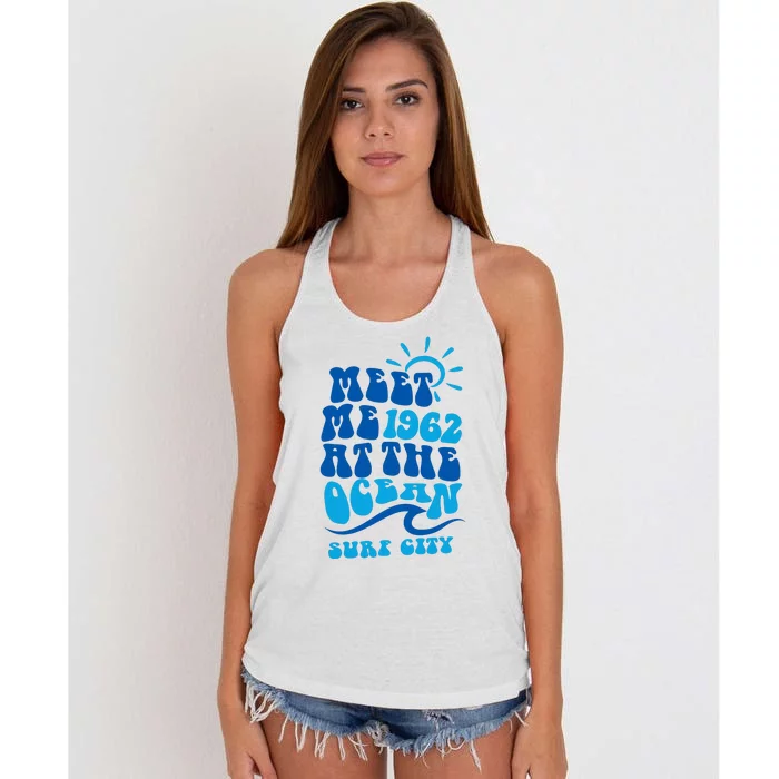 Meet Me At The Ocean Women's Knotted Racerback Tank