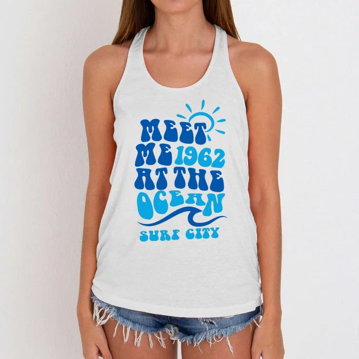 Meet Me At The Ocean Women's Knotted Racerback Tank