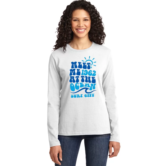 Meet Me At The Ocean Ladies Long Sleeve Shirt