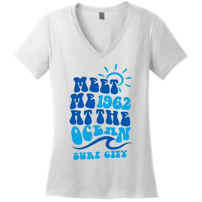 Meet Me At The Ocean Women's V-Neck T-Shirt