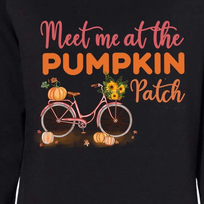 Meet Me At The Pumpkin Patch Halloween Costum Thanksgiving Funny Gift Womens California Wash Sweatshirt