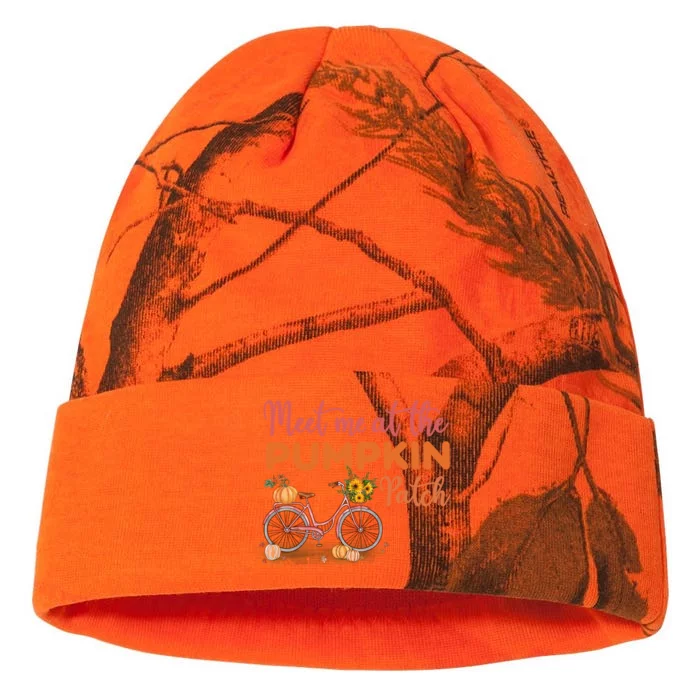 Meet Me At The Pumpkin Patch Halloween Costum Thanksgiving Funny Gift Kati - 12in Camo Beanie