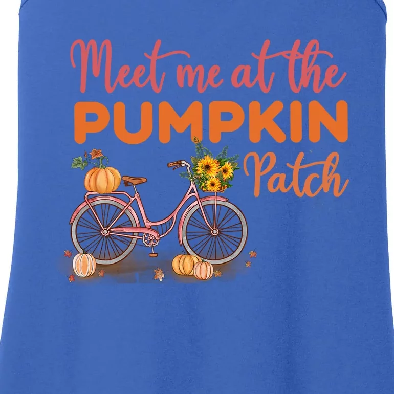 Meet Me At The Pumpkin Patch Halloween Costum Thanksgiving Funny Gift Ladies Essential Tank