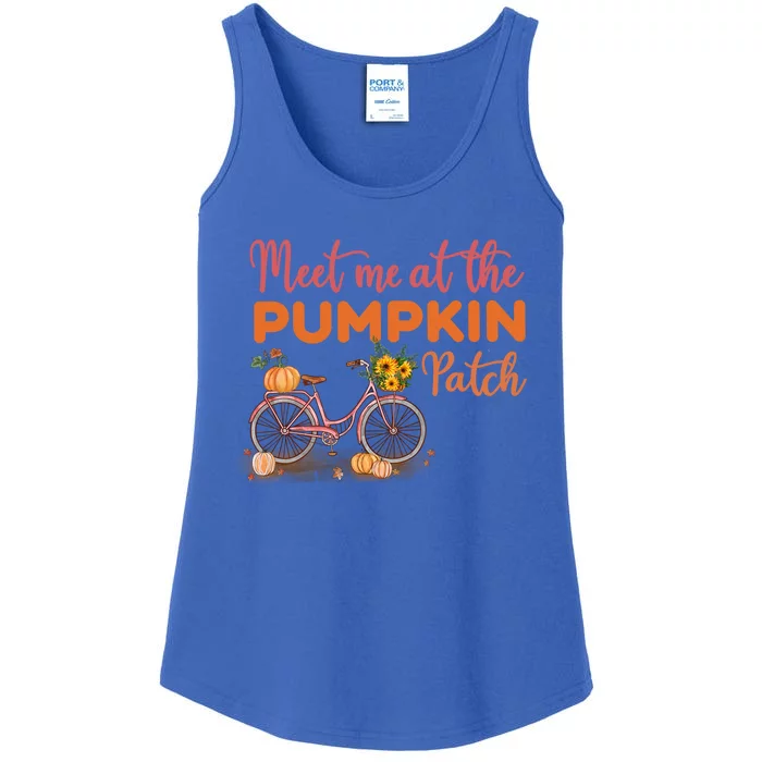 Meet Me At The Pumpkin Patch Halloween Costum Thanksgiving Funny Gift Ladies Essential Tank