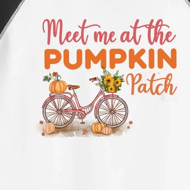 Meet Me At The Pumpkin Patch Halloween Costum Thanksgiving Funny Gift Toddler Fine Jersey T-Shirt