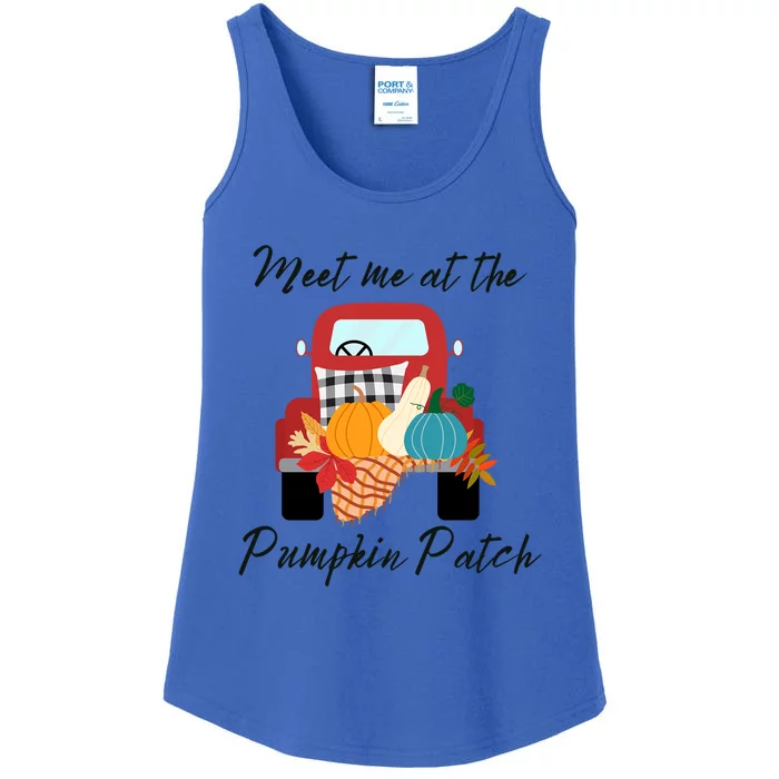 Meet Me At The Pumpkin Patch Halloween Costume Truck Gift Ladies Essential Tank