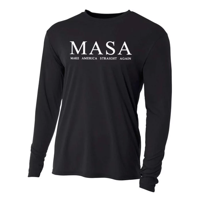 Masa Make America Straight Again Cooling Performance Long Sleeve Crew