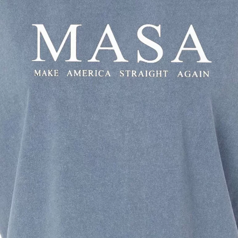 Masa Make America Straight Again Garment-Dyed Women's Muscle Tee