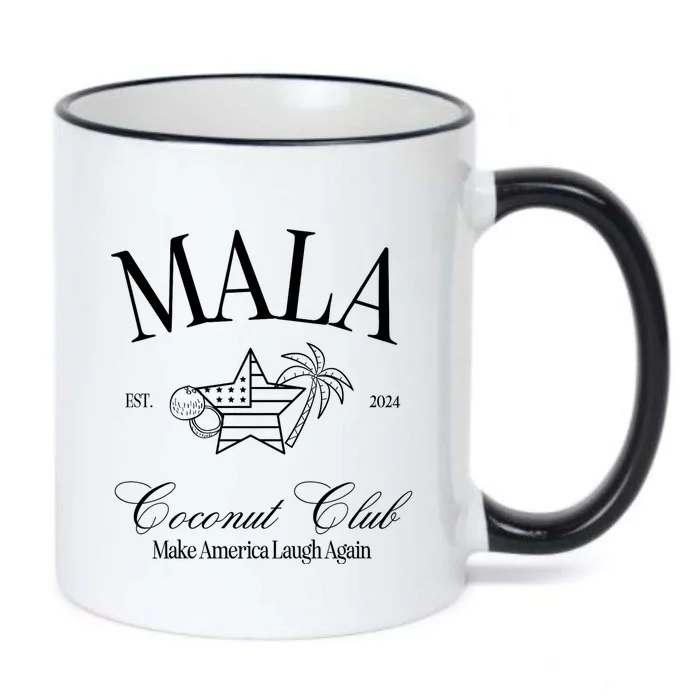 Mala Make America Laugh Again Coconut Is Brat Election 2024 Black Color Changing Mug