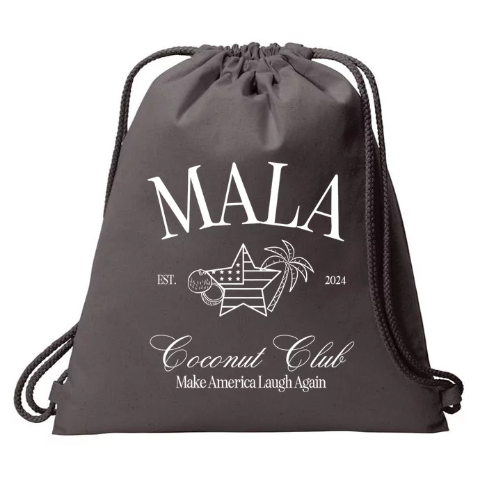 Mala Make America Laugh Again Coconut Is Brat Election 2024 Drawstring Bag