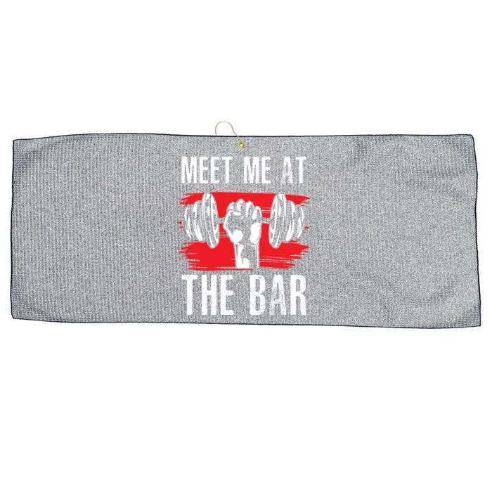 Meet Me At The Bar Gym Fitness Trainers Workout Gym Buddies Gift Large Microfiber Waffle Golf Towel