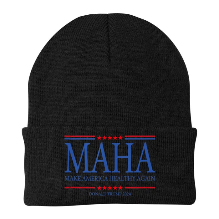 Maha Make America Healthy Knit Cap Winter Beanie