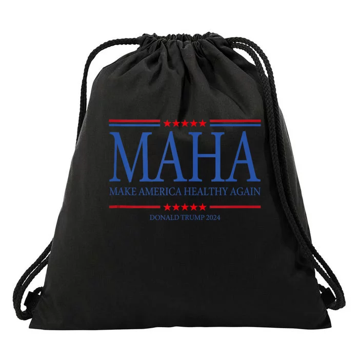 Maha Make America Healthy Drawstring Bag