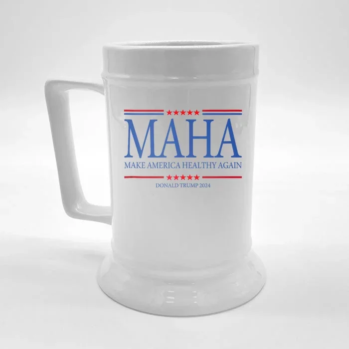 Maha Make America Healthy Front & Back Beer Stein