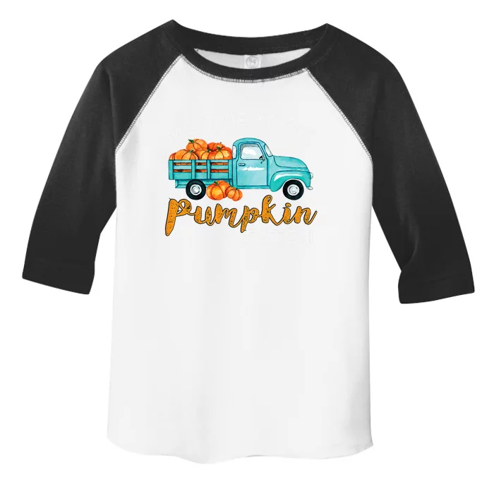 Meet Me At The Pumpkin Patch Pickup Fall Thanksgiving Xmas Gift Toddler Fine Jersey T-Shirt