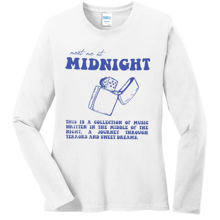 Meet Me At The Midnight Ladies Long Sleeve Shirt