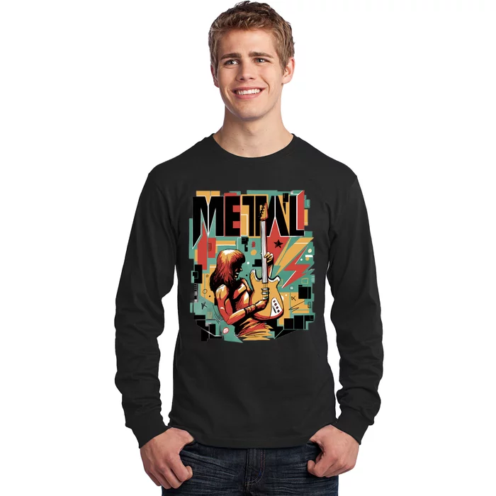 Metal Music Abstract Long Sleeve Shirt