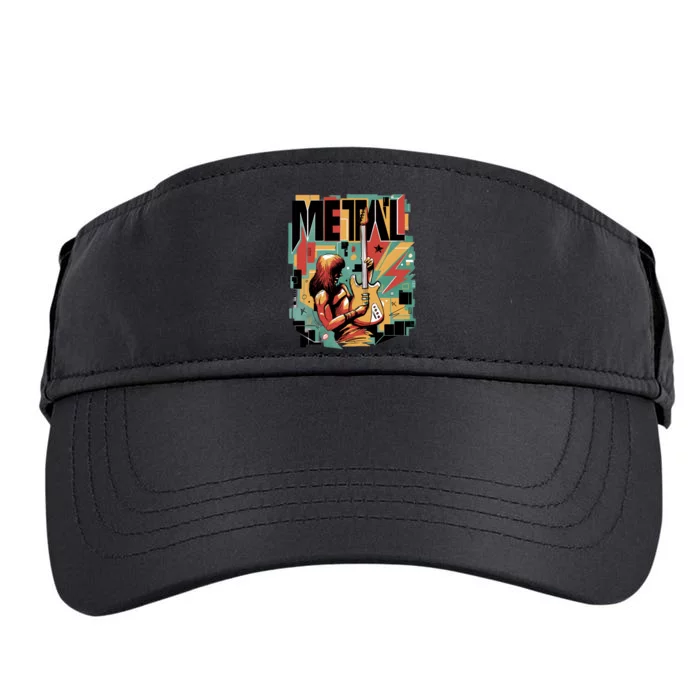 Metal Music Abstract Adult Drive Performance Visor