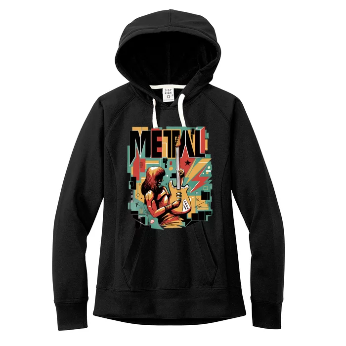 Metal Music Abstract Women's Fleece Hoodie