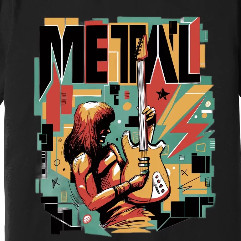 Metal Music Abstract Premium T-Shirt